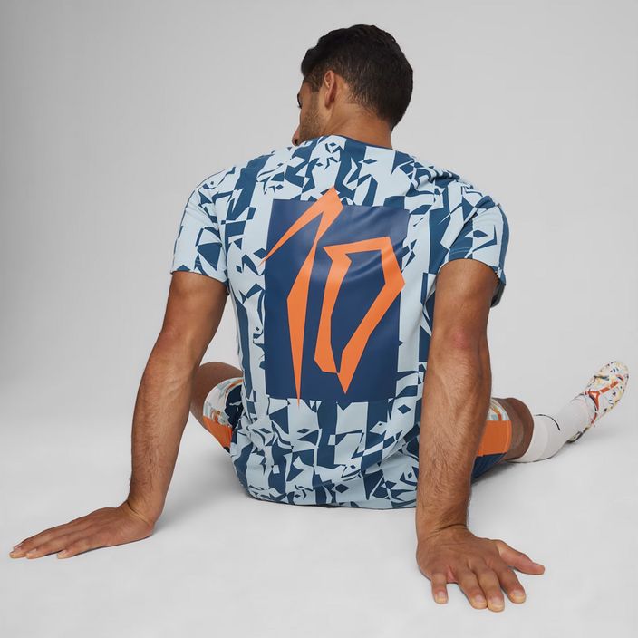 Tricou de fotbal pentru bărbați PUMA Neymar Jr Creativity Logo Tee ocean tropic/turquoise surf 6