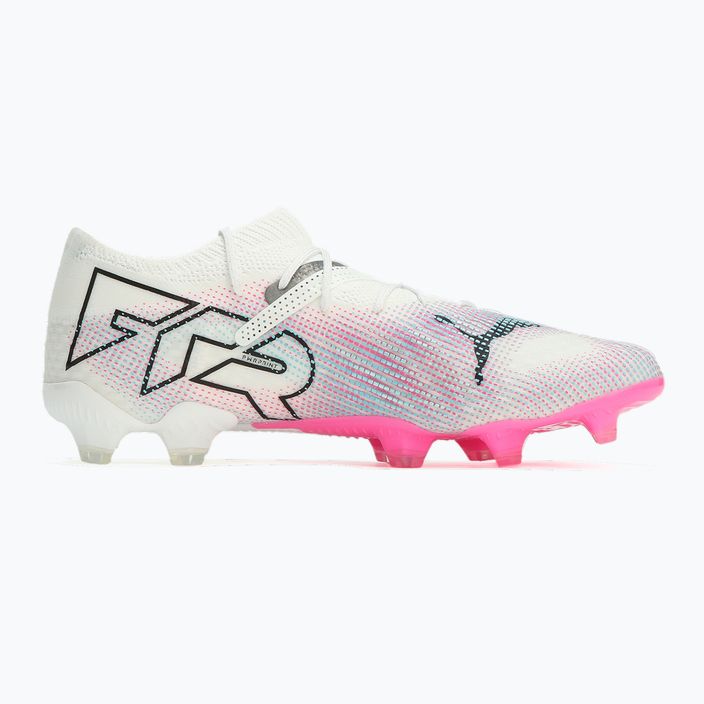 Încălțăminte de fotbal PUMA Future 7 Ultimate Low FG/AG white/black/poison pink/bright aqua/silver mist 9