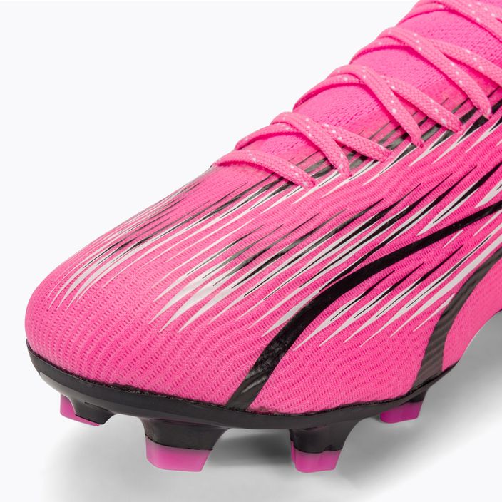 Încălțăminte de fotbal pentru copii PUMA Ultra Pro FG/AG Jr poison pink/puma white/puma black 7