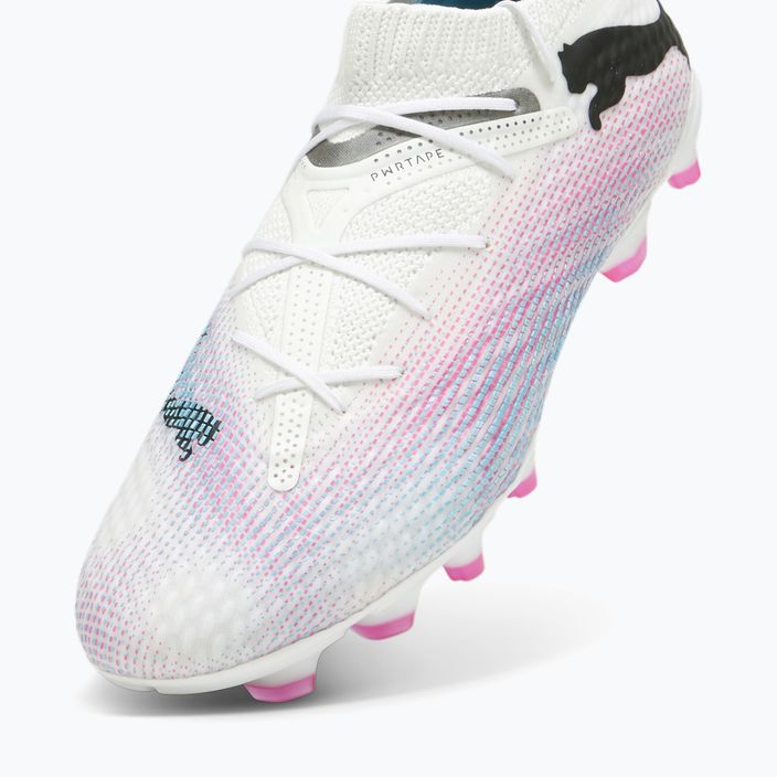 Încălțăminte de fotbal PUMA Future 7 Pro+ FG/AG puma white/puma black/poison pink 12