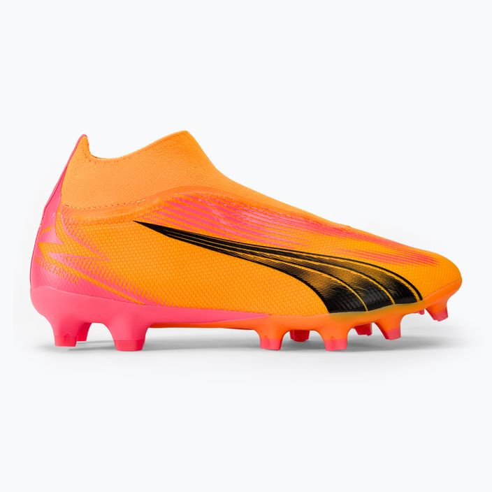 Încălțăminte de fotbal PUMA Ultra Match+ LL Fg/Ag sunset glow/puma black/sun stream 2