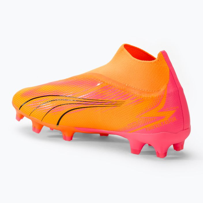 Încălțăminte de fotbal PUMA Ultra Match+ LL Fg/Ag sunset glow/puma black/sun stream 3