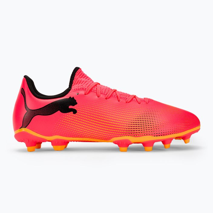 Încălțăminte de fotbal PUMA Future 7 Play FG/AG sunset glow/puma black/sun stream 2