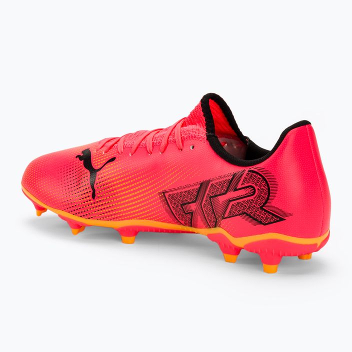 Încălțăminte de fotbal PUMA Future 7 Play FG/AG sunset glow/puma black/sun stream 3