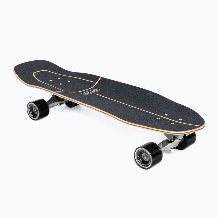Skateboard surfskate Carver CX Raw 31.25" Super Slab 2021 Complete negru-galbenă C1012011099 2