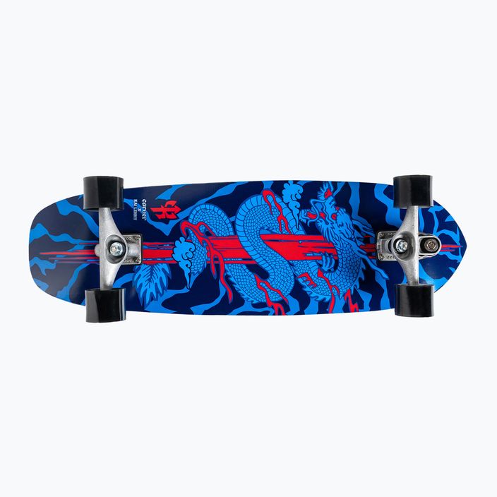 Skateboard surfskate Carver C7 Raw 34" Kai Dragon 2022 Complete albastru-roșie C1013011143