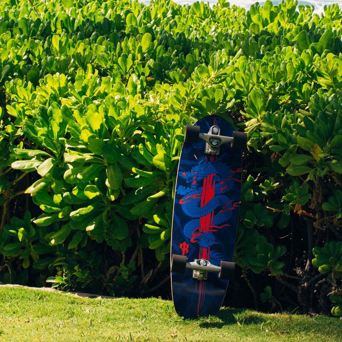 Skateboard surfskate Carver C7 Raw 34" Kai Dragon 2022 Complete albastru-roșie C1013011143 10