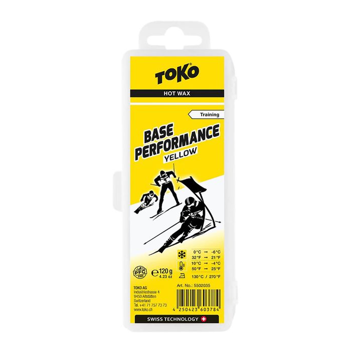 TOKO Base Performance Yellow 120g de unsoare de schi 5502035 2