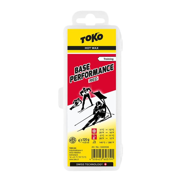 TOKO Base Performance Roșu pentru schiuri 120g 5502036 2