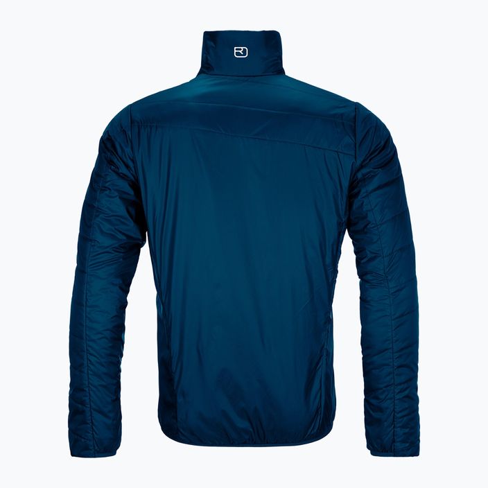 Jachetă hibridă Ortovox Swisswool Piz Boval pentru bărbați albastru reversibil 6114100041 9