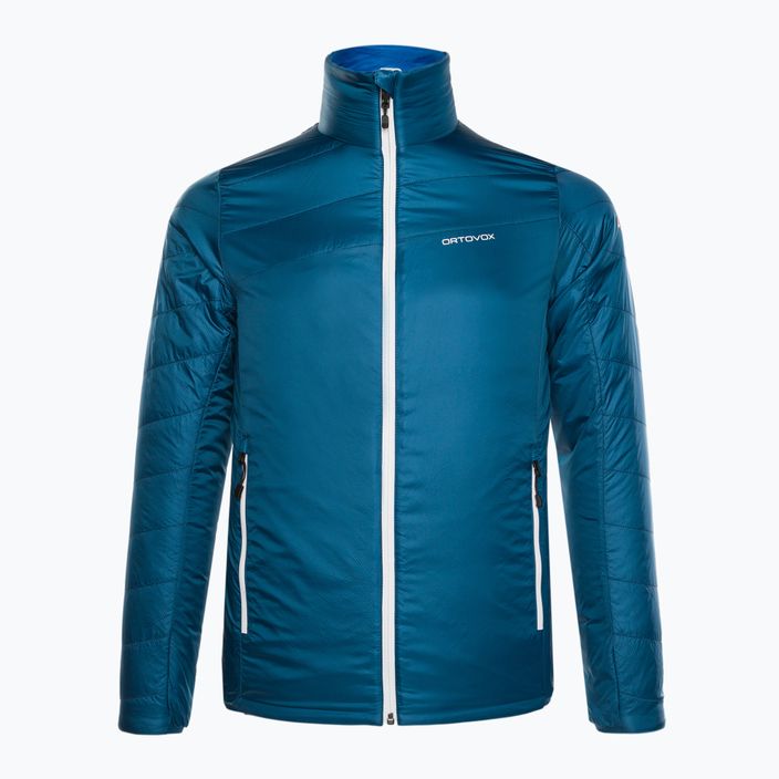 Jachetă hibridă Ortovox Swisswool Piz Boval pentru bărbați albastru reversibil 6114100041 3
