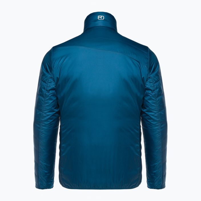 Jachetă hibridă Ortovox Swisswool Piz Boval pentru bărbați albastru reversibil 6114100041 4