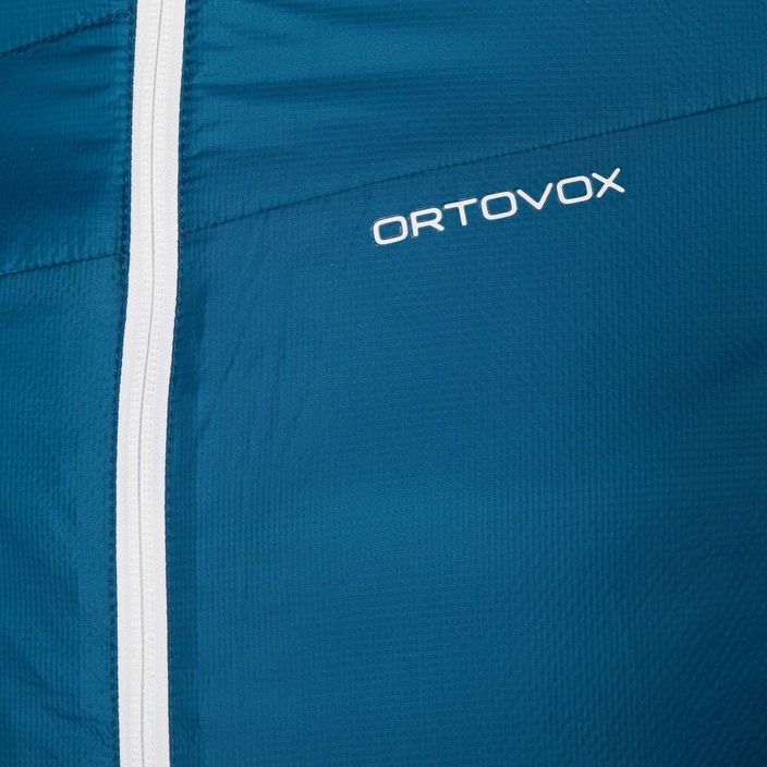 Jachetă hibridă Ortovox Swisswool Piz Boval pentru bărbați albastru reversibil 6114100041 6