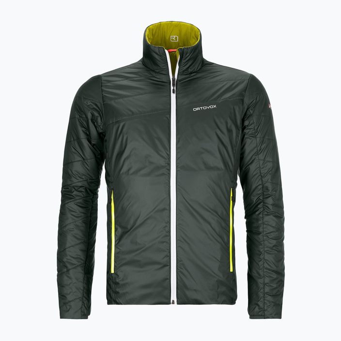 Jachetă hibridă pentru bărbați Ortovox Swisswool Piz Boval verde reversibil 6114100052 3