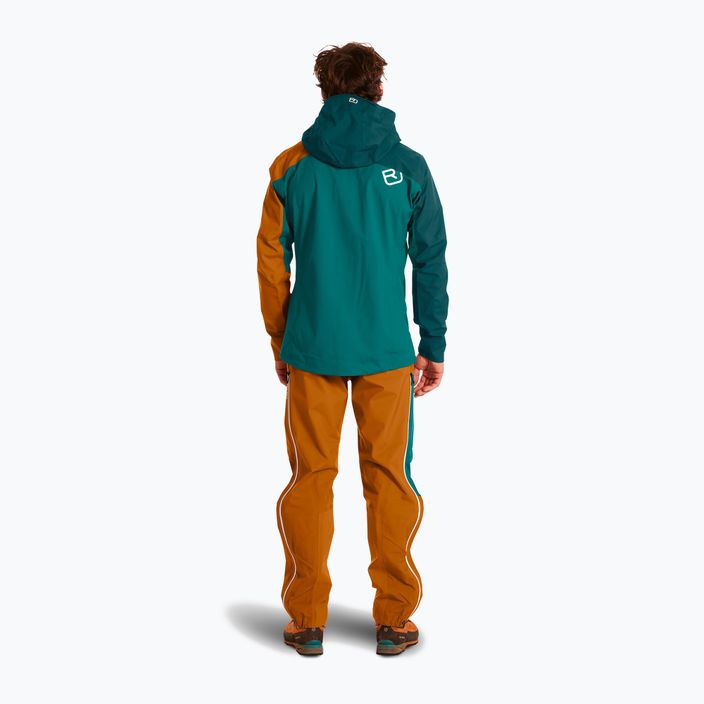 Jachetă de ploaie pentru bărbați ORTOVOX Westalpen 3L Light verde 7025200026 3