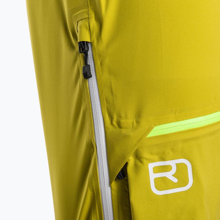 Pantaloni de schi pentru bărbați Ortovox 3L Ortler verde 7071800006 3
