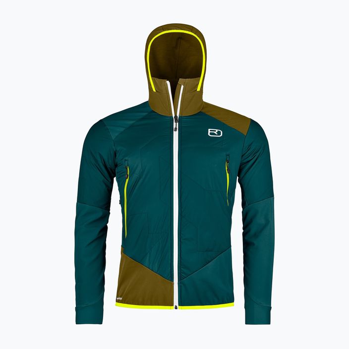 Jachetă pentru bărbați Ortovox Sw Col Becchei Hybrid skit jacket verde 6011300006 6