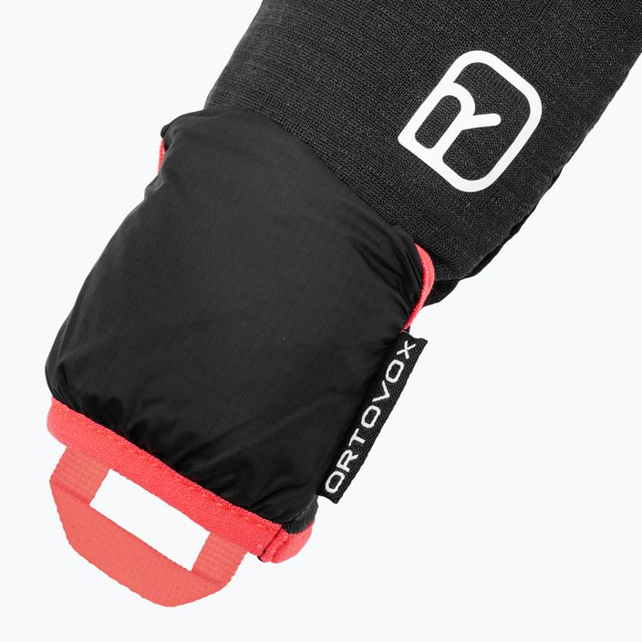 Mănuși de schi pentru femei ORTOVOX Fleece Grid Cover negru corb negru 6