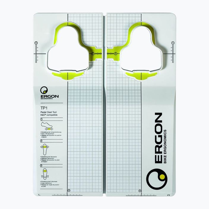 Șablon pentru setarea blocurilor Ergon TP1 Pedal Cleat Tool for Look Kéo® alb 48000005