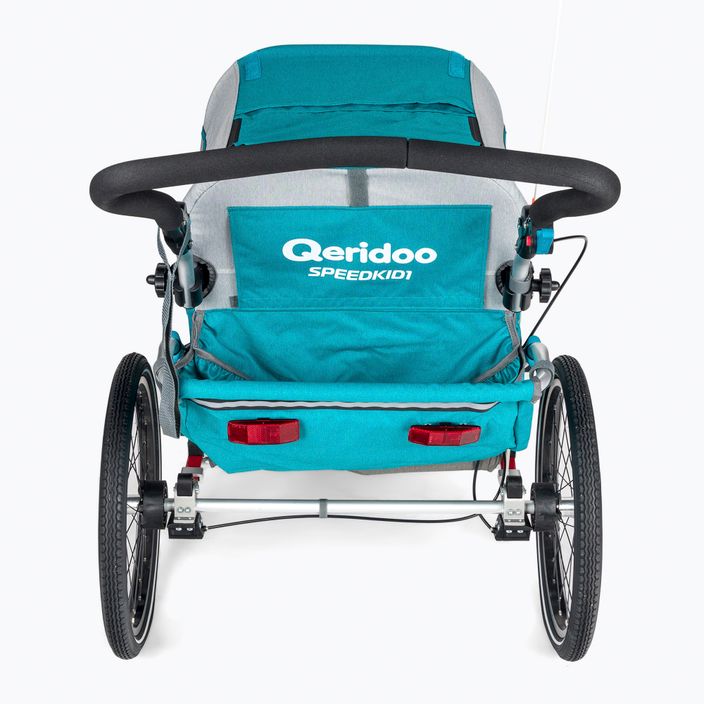 Remorcă pentru biciclete cu un singur scaun Qeridoo Speedkid1 albastru Q-SK1-21-P 4