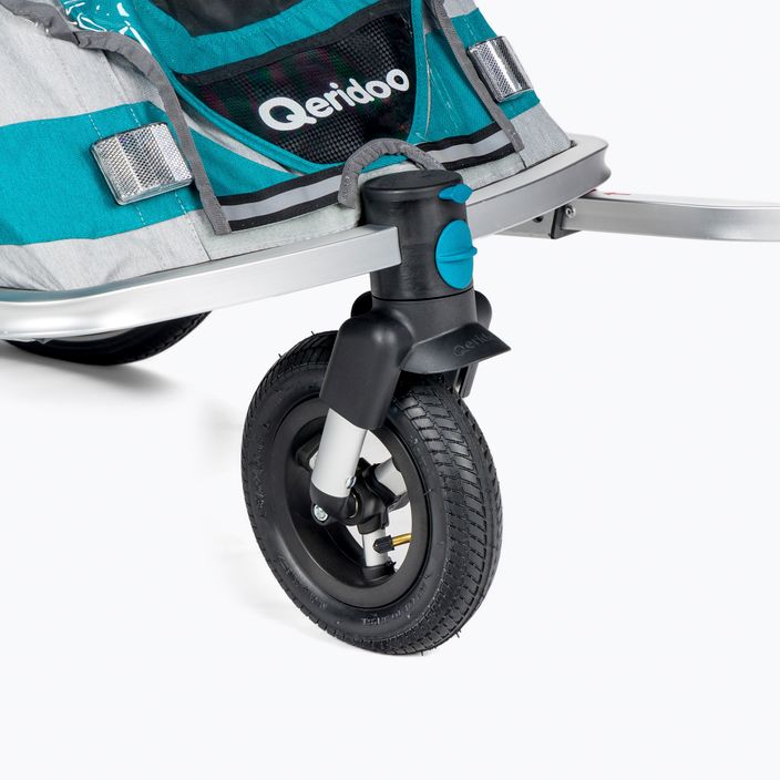 Remorcă pentru biciclete cu un singur scaun Qeridoo Speedkid1 albastru Q-SK1-21-P 5