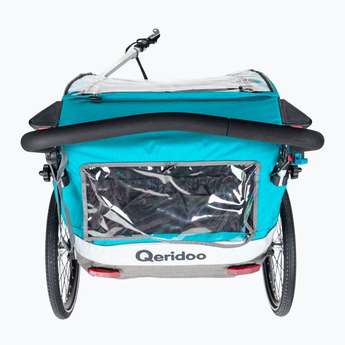 Remorcă dublă pentru biciclete Qeridoo Sportrex2 albastru Q-SR2-21-P 4