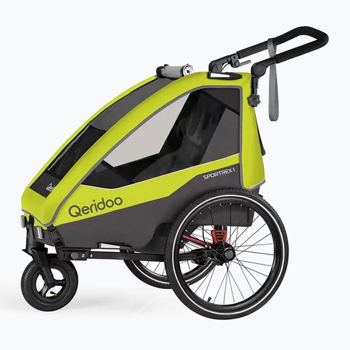 Remorcă pentru bicicletă Qeridoo Sportrex 1 new lime green