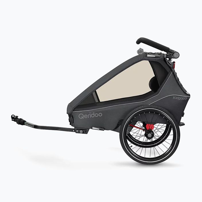 Remorcă pentru bicicletă Qeridoo Kidgoo 1 dark steel grey 3