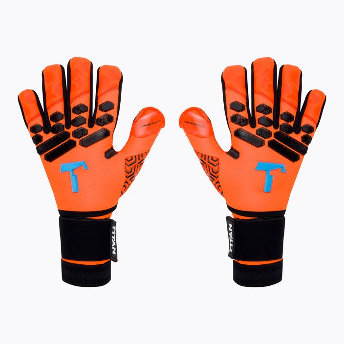 Mănuși de portar T1TAN Shocking Beast 2.0 portocaliu 202104