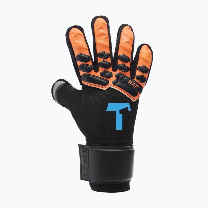T1TAN Shocking Beast mănuși de portar pentru copii negru și portocaliu 202105-04 5