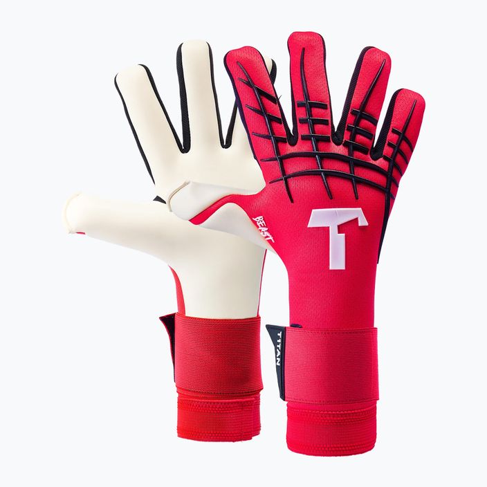T1TAN Beast 3.0 mănuși de portar roșu 4