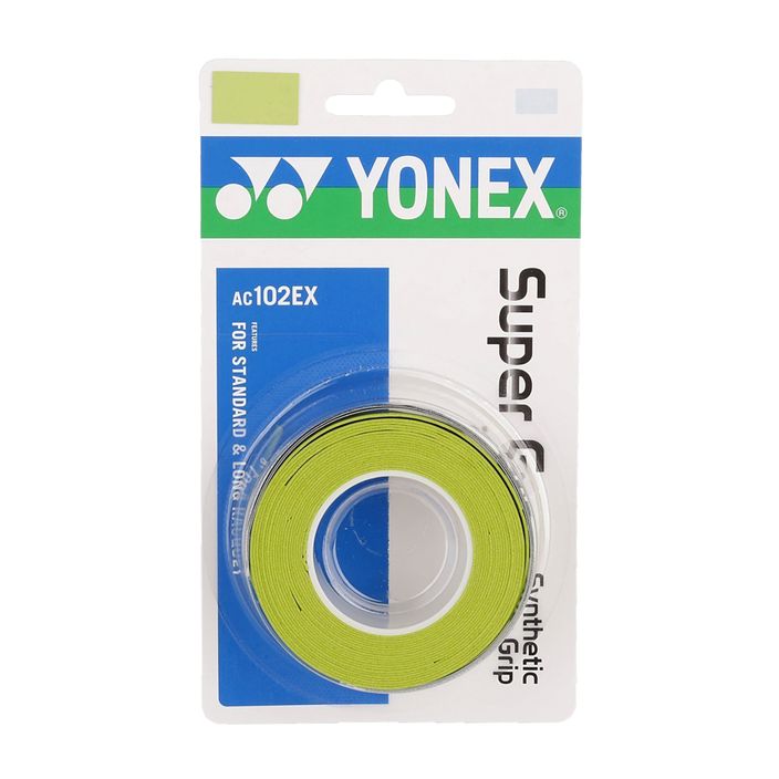 Învelitori pentru rachete de badminton YONEX AC 102 EX 3 buc. citrus green 2