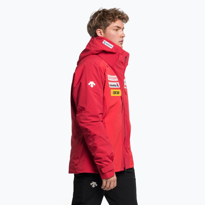 Jachetă de schi pentru bărbați Descente Swiss National Team Replica 86 roșu DWMUGK20 3