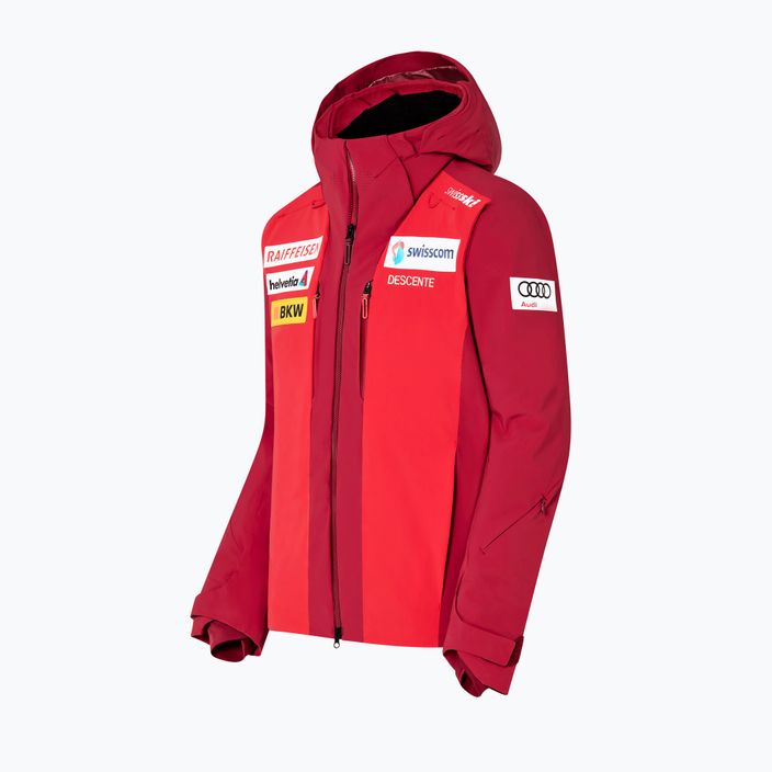 Jachetă de schi pentru bărbați Descente Swiss National Team Replica 86 roșu DWMUGK20 19