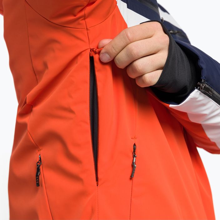 Jachetă de schi pentru bărbați Descente Carter 30 portocaliu DWMUGK23 10