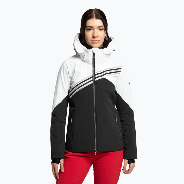 Jachetă de schi pentru femei Descente Amanda 9314 negru și alb DWWUGK16