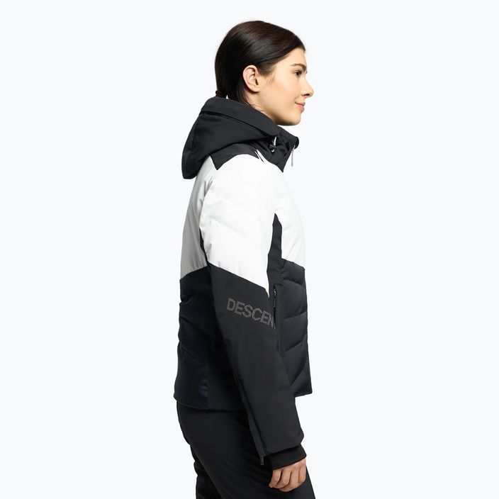 Jachetă de schi pentru femei Descente Evelyn 14 alb și negru DWWUGK23 3
