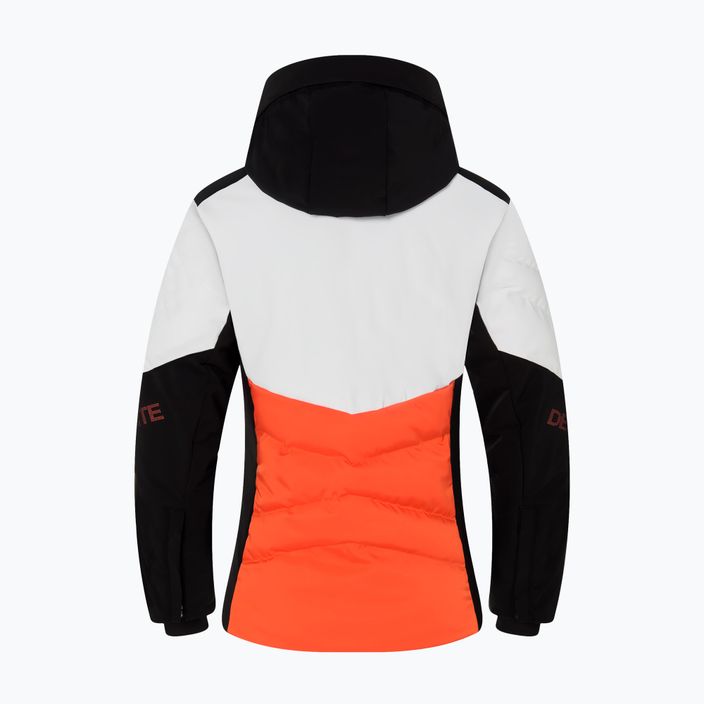 Jachetă de schi pentru femei Descente Evelyn 30 portocaliu și alb DWWUGK23 15