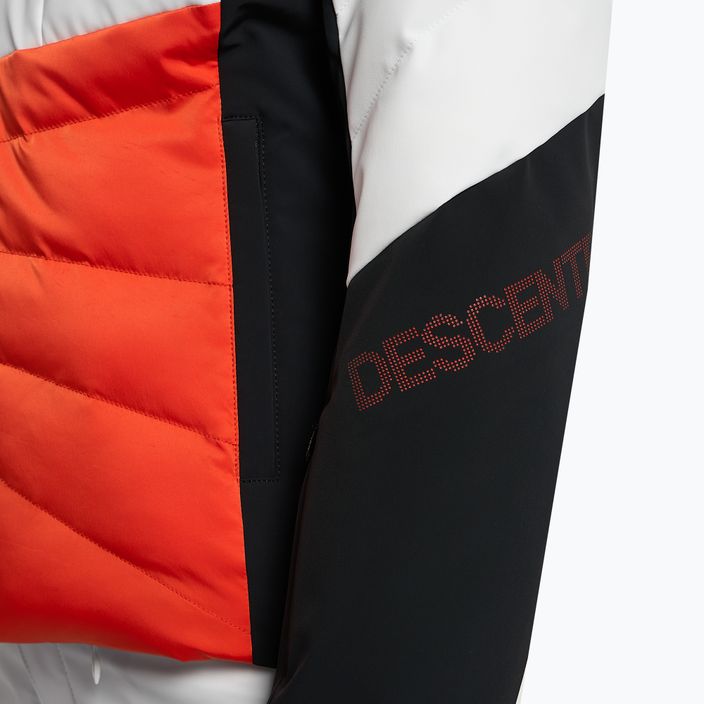 Jachetă de schi pentru femei Descente Evelyn 30 portocaliu și alb DWWUGK23 9