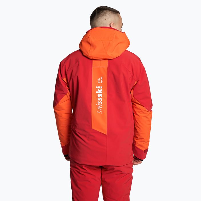 Geacă de schi pentru bărbați Descente Swiss mandarin orange 2