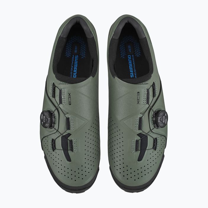 Shimano SH-XC300 pantofi de ciclism pentru bărbați, verde ESHXC300MGE07S42000 13