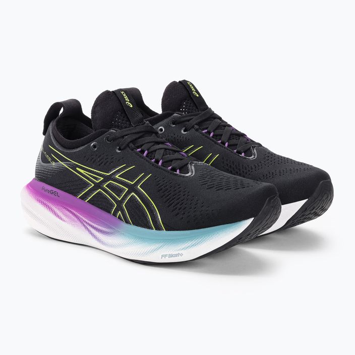 ASICS Gel-Nimbus 25 pantofi de alergare pentru femei negru/galben aprins 4