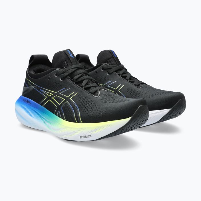 ASICS Gel-Nimbus 25 pantofi de alergare pentru bărbați negru / galben strălucitor 11
