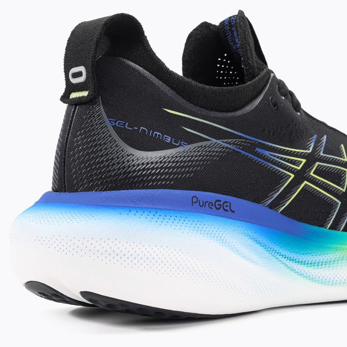 ASICS Gel-Nimbus 25 pantofi de alergare pentru bărbați negru / galben strălucitor 9
