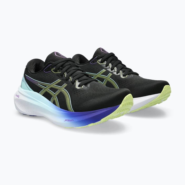 ASICS Gel-Kayano 30 pantofi de alergare pentru femei negru/galben luminos 11