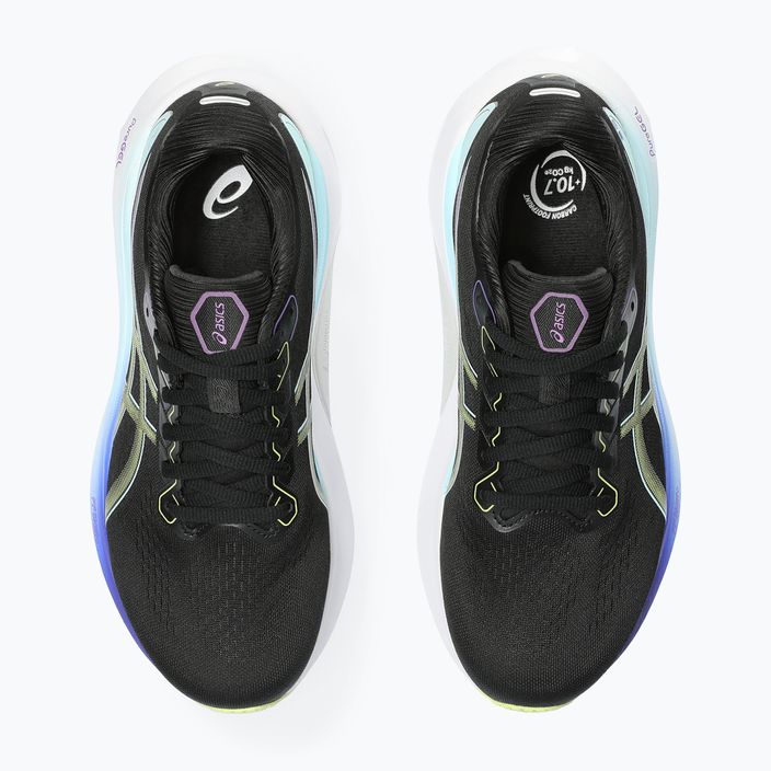 ASICS Gel-Kayano 30 pantofi de alergare pentru femei negru/galben luminos 13