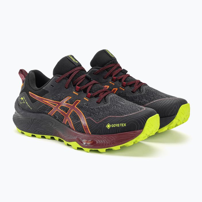 ASICS Gel-Trabuco 11 GTX pantofi de alergare pentru bărbați negru/roșu antic 4
