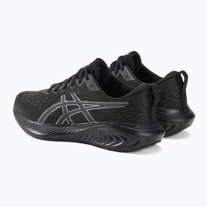 ASICS Gel-Excite 10 pantofi de alergare pentru bărbați negru / gri purtător 3