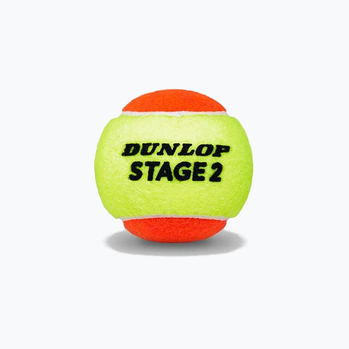 Mingi de tenis pentru copii Dunlop Stage 2 60 buc. portocaliu/galben 601343 2