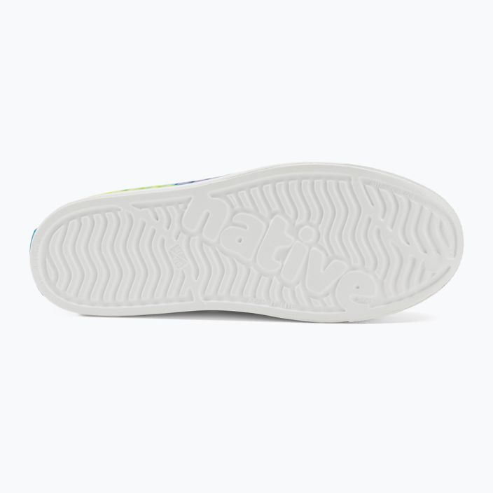Pantofi de sport pentru copii Native Jefferson Print Shell white/shell white/neon multi tie dye 5
